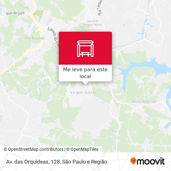 Av. das Orquídeas, 128 mapa