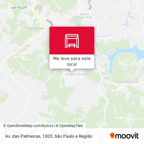 Av. das Palmeiras, 1003 mapa