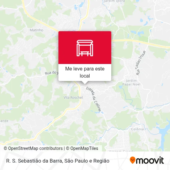 R. S. Sebastião da Barra mapa