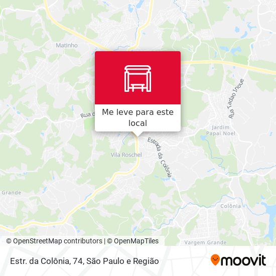 Estr. da Colônia, 74 mapa