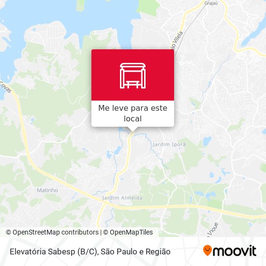 Elevatória Sabesp (B/C) mapa