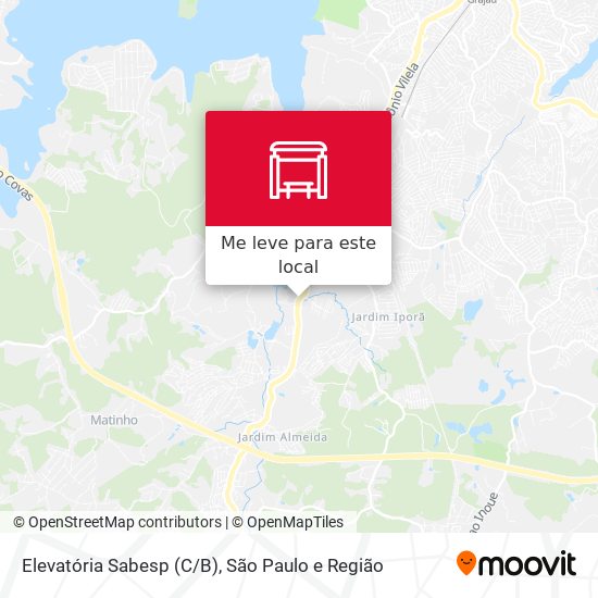 Elevatória Sabesp (C/B) mapa