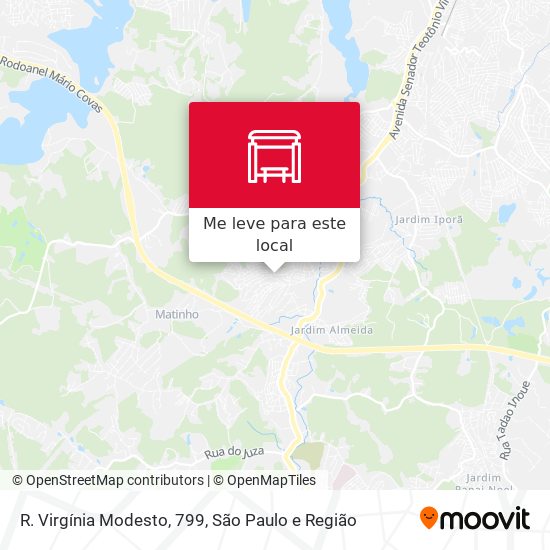 R. Virgínia Modesto, 799 mapa
