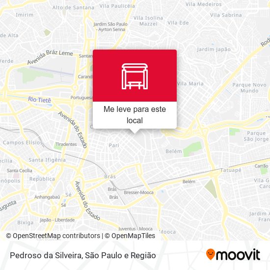 Pedroso da Silveira mapa