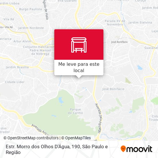 Estr. Morro dos Olhos D'Água, 190 mapa