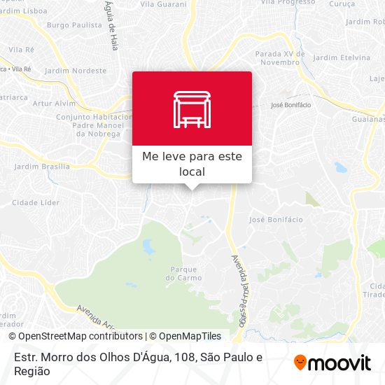 Estr. Morro dos Olhos D'Água, 108 mapa