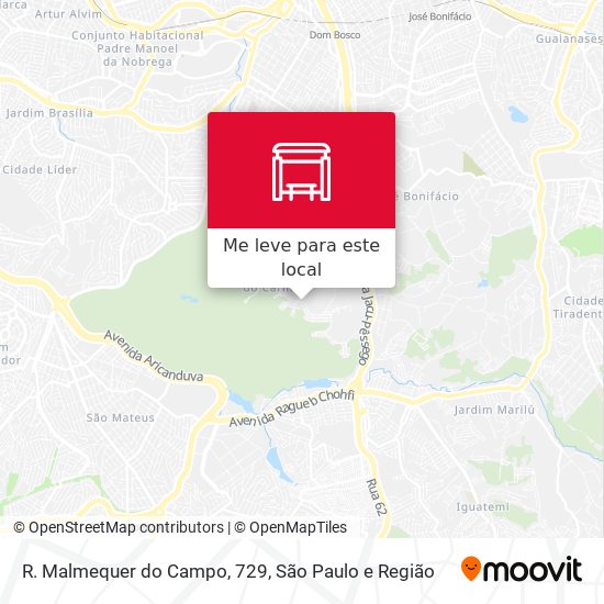 R. Malmequer do Campo, 729 mapa