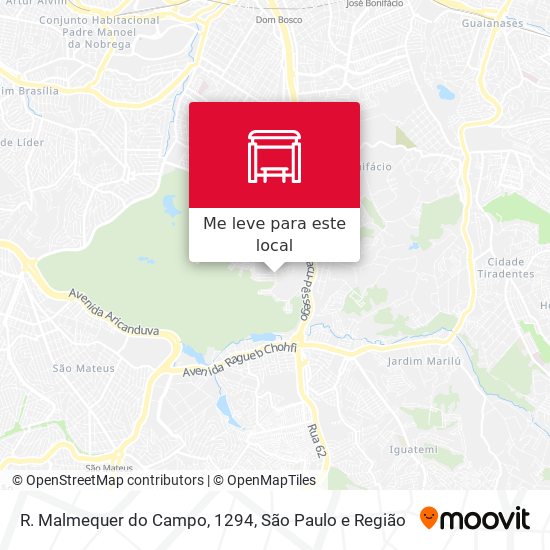 R. Malmequer do Campo, 1294 mapa