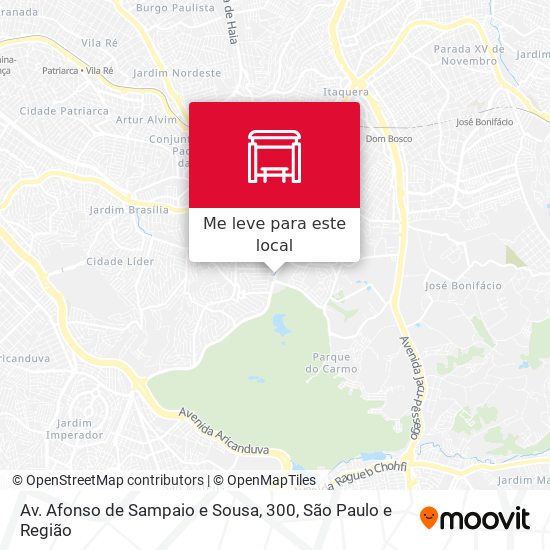 Av. Afonso de Sampaio e Sousa, 300 mapa