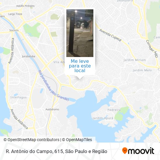 R. Antônio do Campo, 615 mapa