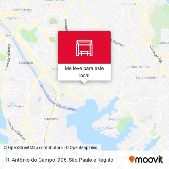 R. Antônio do Campo, 906 mapa