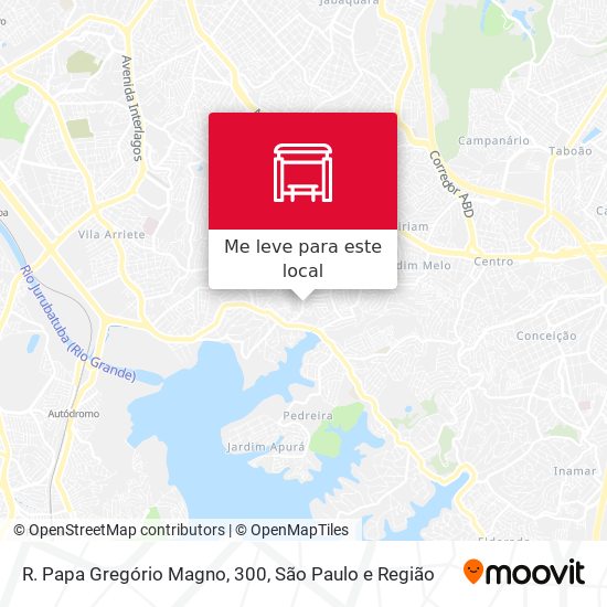 R. Papa Gregório Magno, 300 mapa