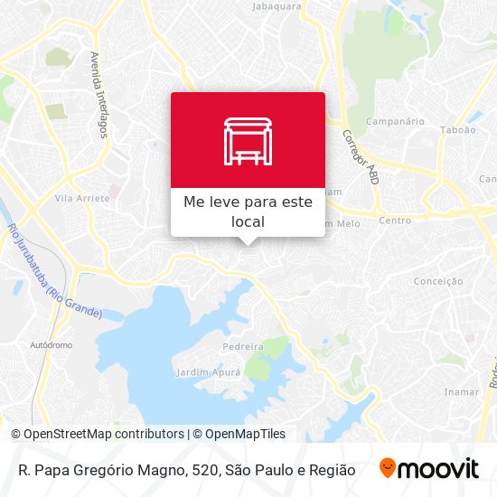 R. Papa Gregório Magno, 520 mapa