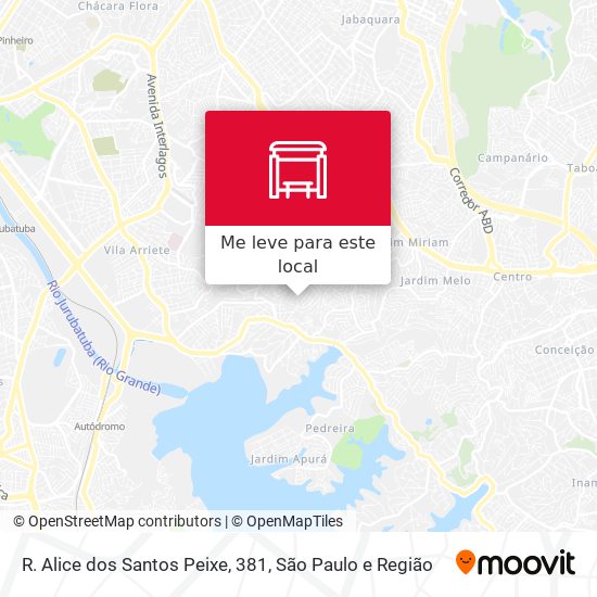 R. Alice dos Santos Peixe, 381 mapa