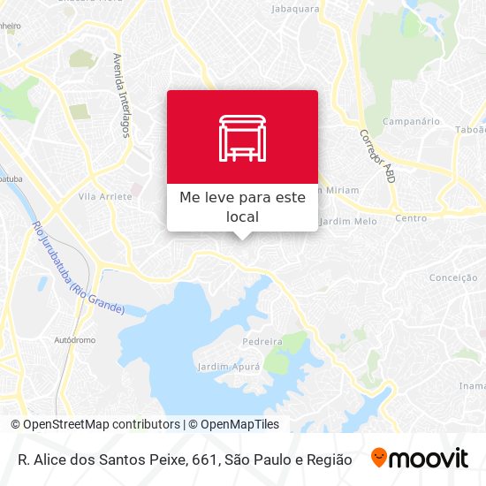 R. Alice dos Santos Peixe, 661 mapa