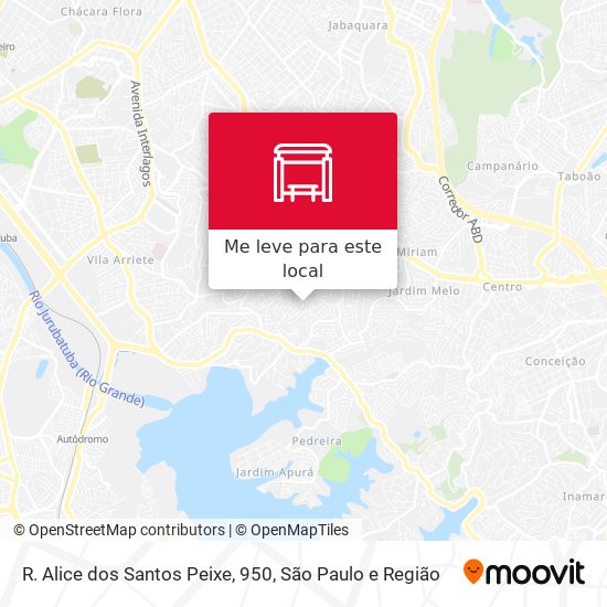 R. Alice dos Santos Peixe, 950 mapa
