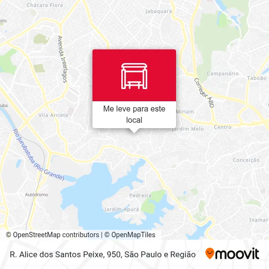 R. Alice dos Santos Peixe, 950 mapa