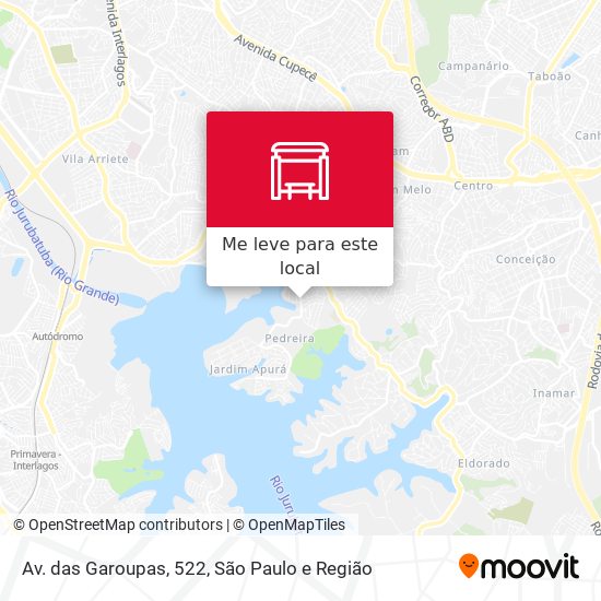 Av. das Garoupas, 522 mapa