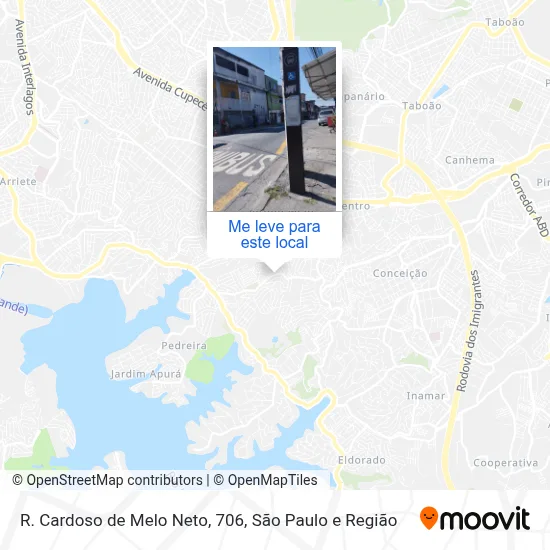 R. Cardoso de Melo Neto, 706 mapa