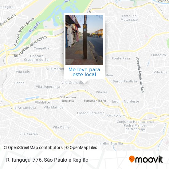 R. Itinguçu, 776 mapa