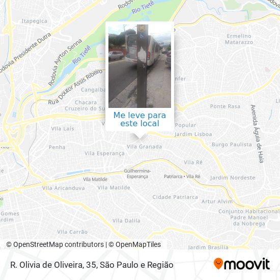 R. Olivia de Oliveira, 35 mapa