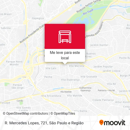 R. Mercedes Lopes, 721 mapa