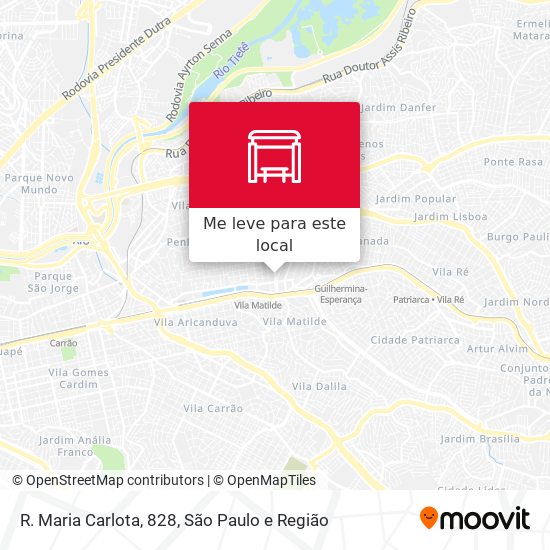 R. Maria Carlota, 828 mapa