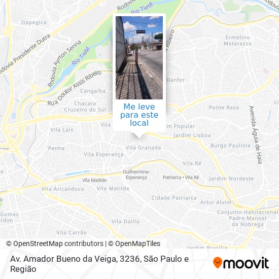 Av. Amador Bueno da Veiga, 3236 mapa