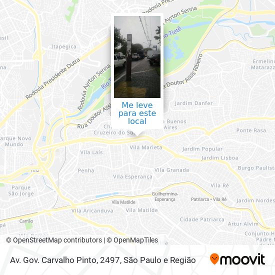 Av. Gov. Carvalho Pinto, 2497 mapa
