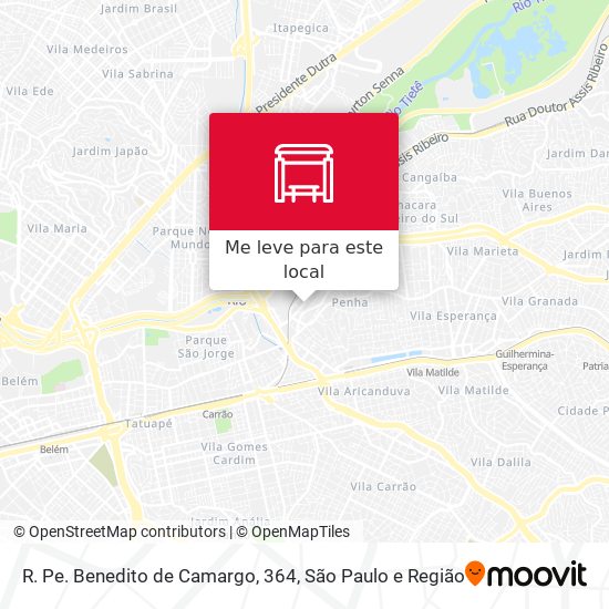 R. Pe. Benedito de Camargo, 364 mapa