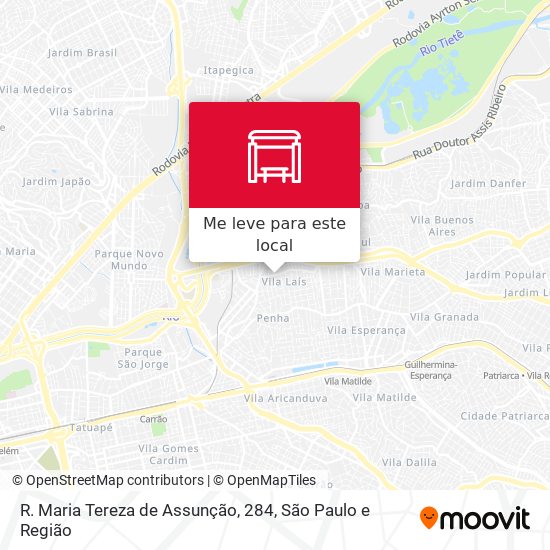 R. Maria Tereza de Assunção, 284 mapa