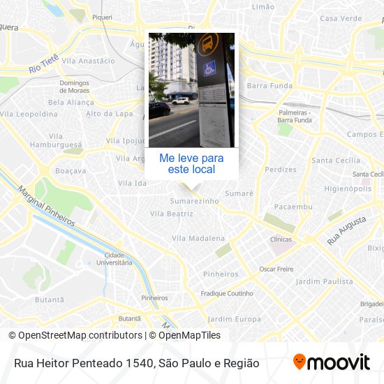 Rua Heitor Penteado 1540 mapa