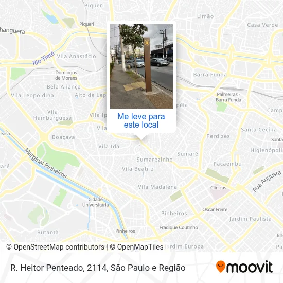 R. Heitor Penteado, 2114 mapa