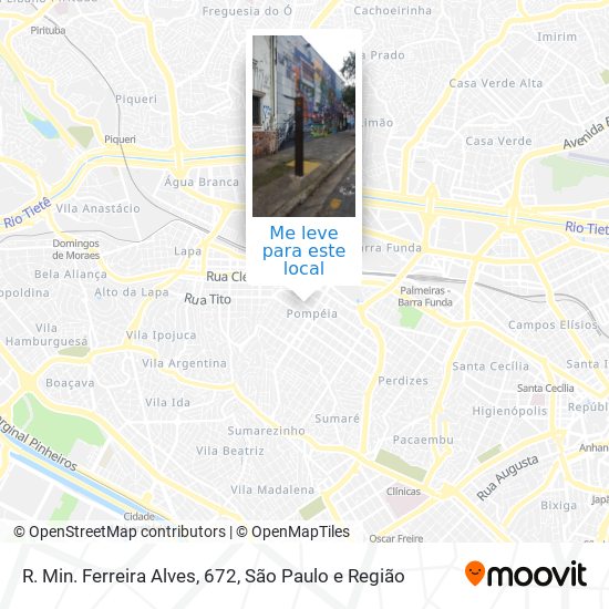 R. Min. Ferreira Alves, 672 mapa