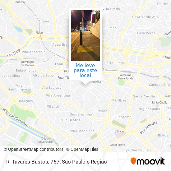 R. Tavares Bastos, 767 mapa