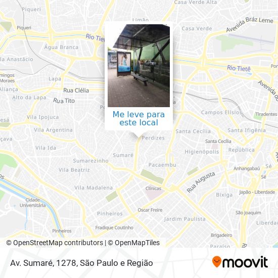 Av. Sumaré, 1278 mapa