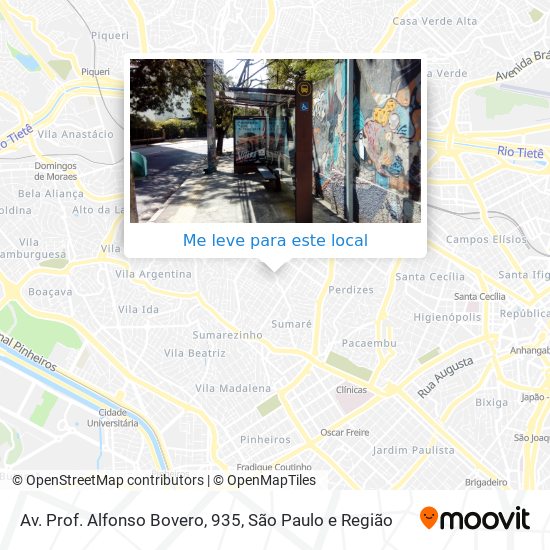 Av. Prof. Alfonso Bovero, 935 mapa