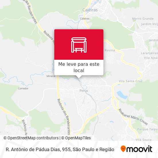 R. Antônio de Pádua Dias, 955 mapa