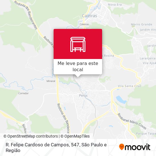 R. Felipe Cardoso de Campos, 547 mapa