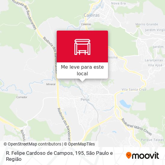 R. Felipe Cardoso de Campos, 195 mapa