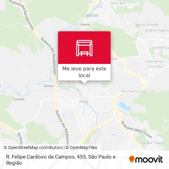 R. Felipe Cardoso de Campos, 455 mapa