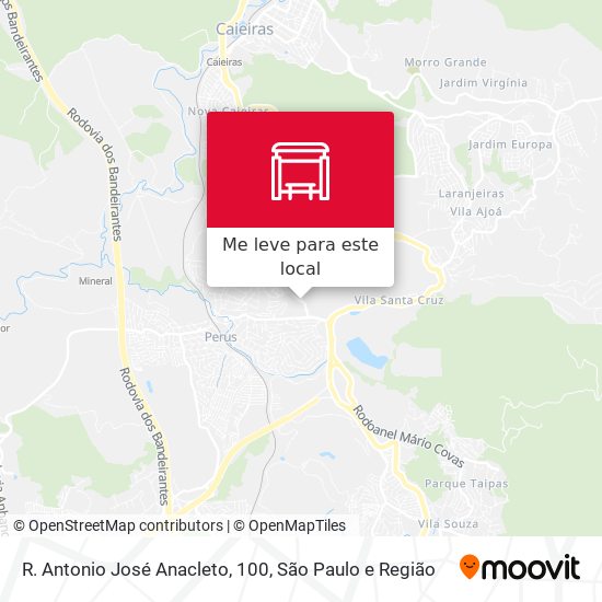 R. Antonio José Anacleto, 100 mapa