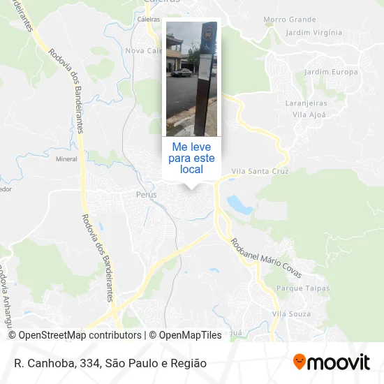 R. Canhoba, 334 mapa