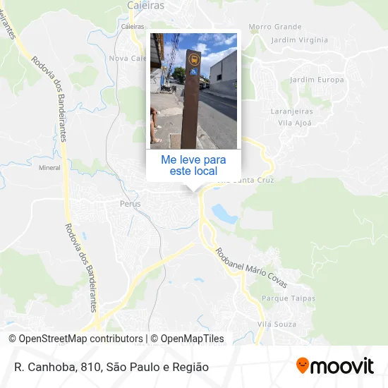 R. Canhoba, 810 mapa