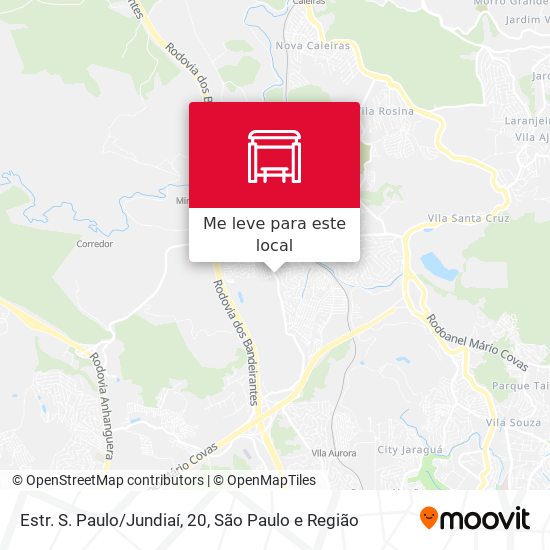 Estr. S. Paulo/Jundiaí, 20 mapa