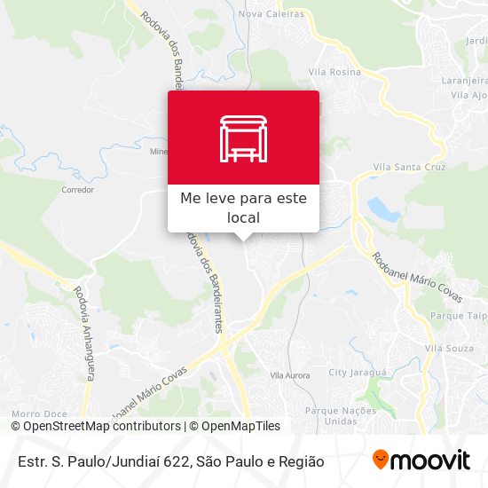 Estr. S. Paulo/Jundiaí 622 mapa