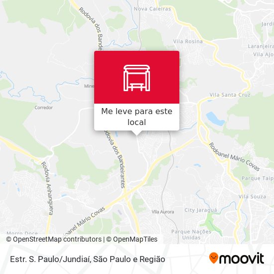 Estr. S. Paulo/Jundiaí mapa