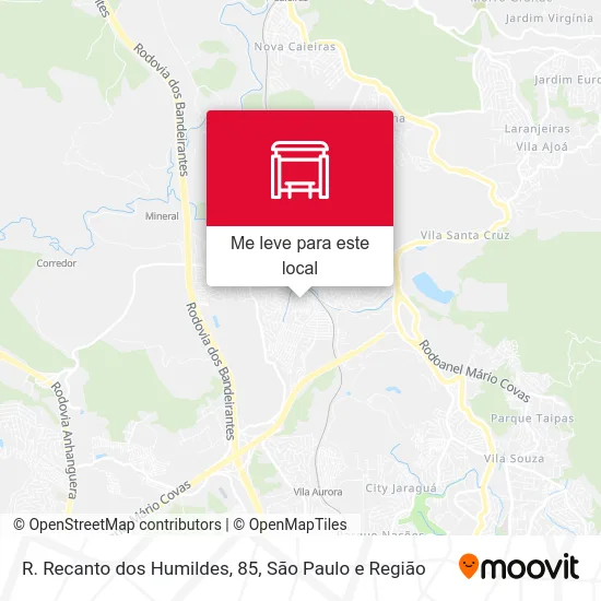 R. Recanto dos Humildes, 85 mapa