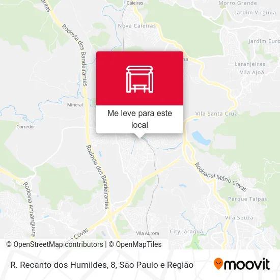 R. Recanto dos Humildes, 8 mapa