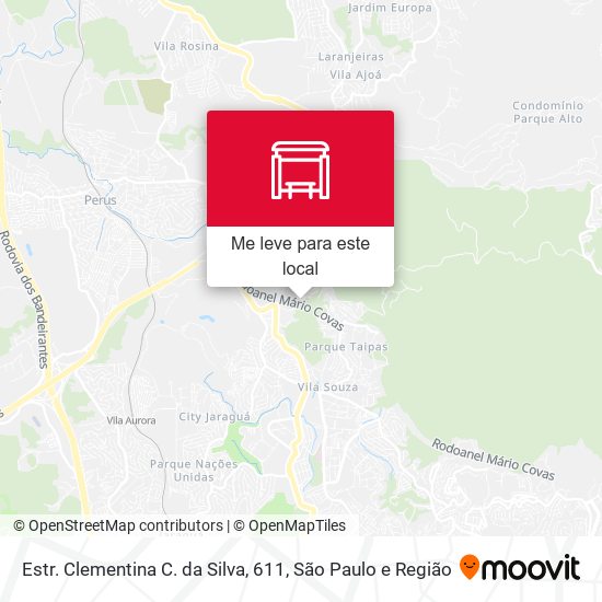 Estr. Clementina C. da Silva, 611 mapa